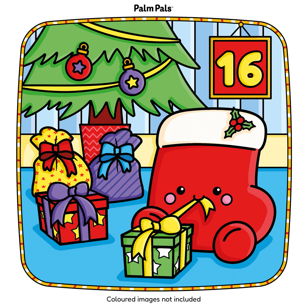 Palm Pals Festive Friends: An Advent Calendar Colouring Book - Palm Pals