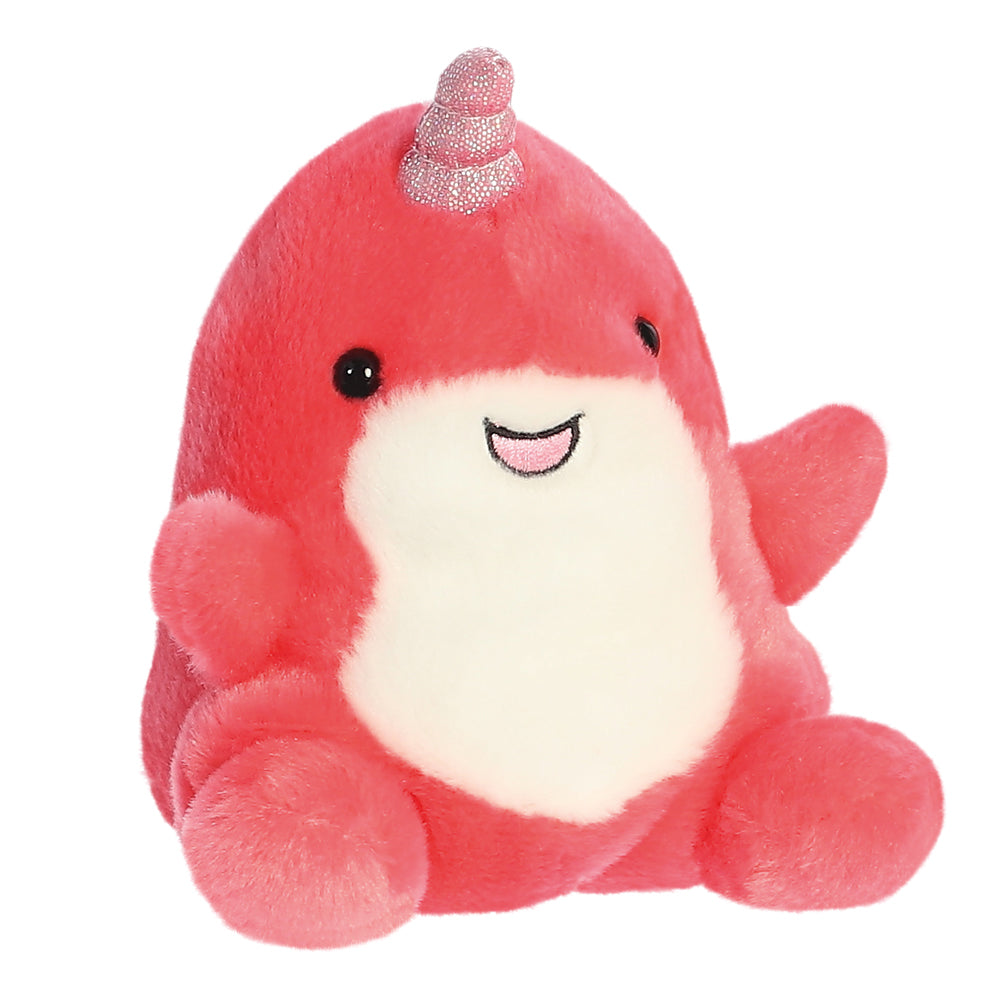 Palm Pals Sparkly Nia Narwhal Soft Toy