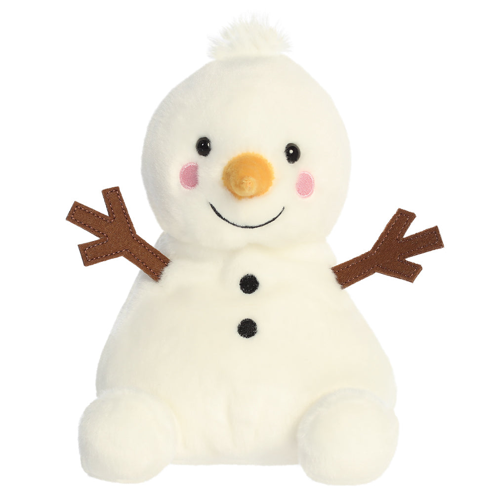 Palm Pals - Party Sized - Twig Snowman - 20cm - Christmas Soft Toy